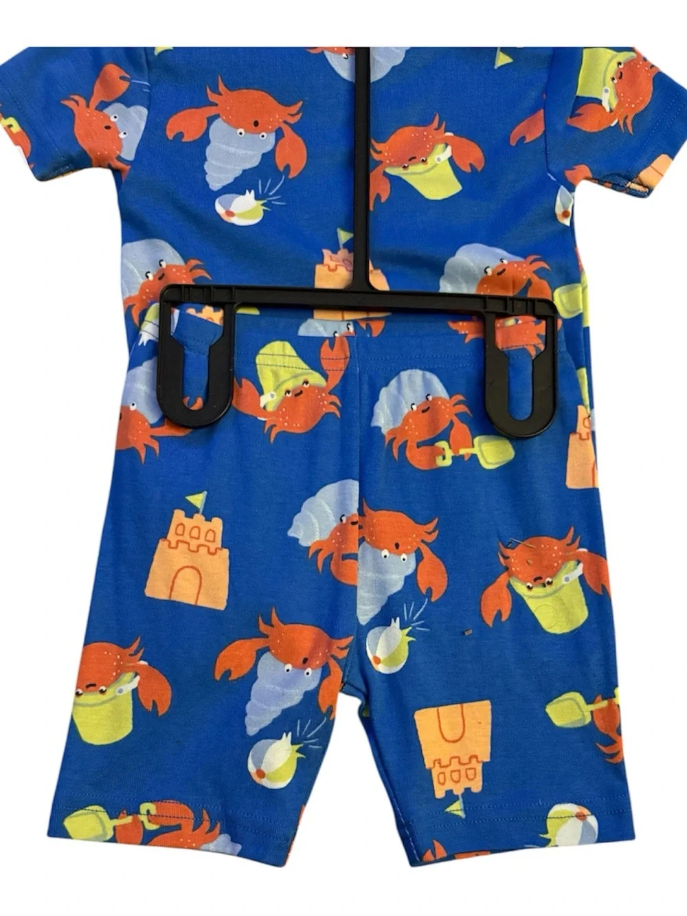 Carter's child of mine - Blue Crab & Sandcastle Short Sleeve Pajama Set Size: 2T